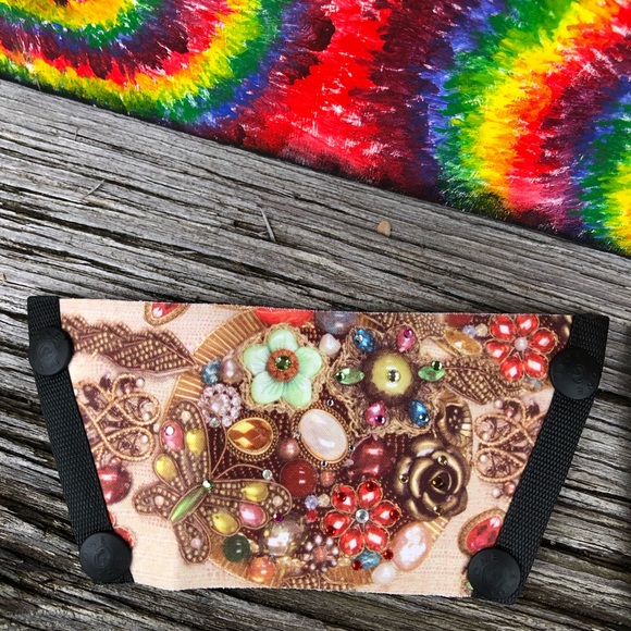 OneSole Interchangeable Mocha Sparkle tops crystals rhinestone pretty Shoe tops - Picture 5 of 12